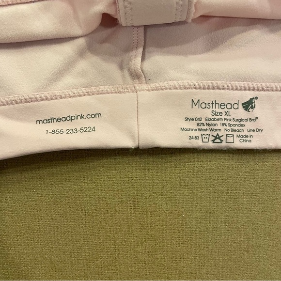 Masthead Pink Surgical Bra Size XL - Picture 7 of 9